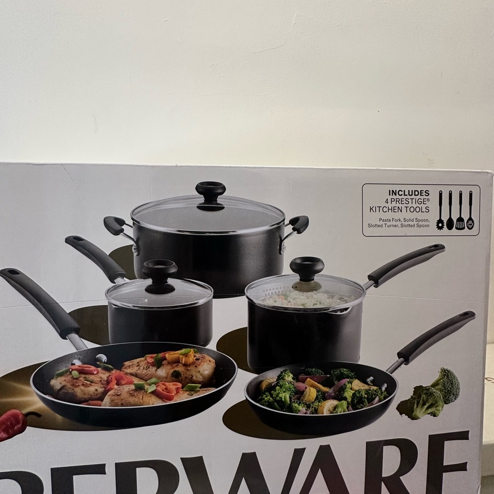 Farberware Easy Clean Nonstick Cookware Set - Black - Picture 2 of 2